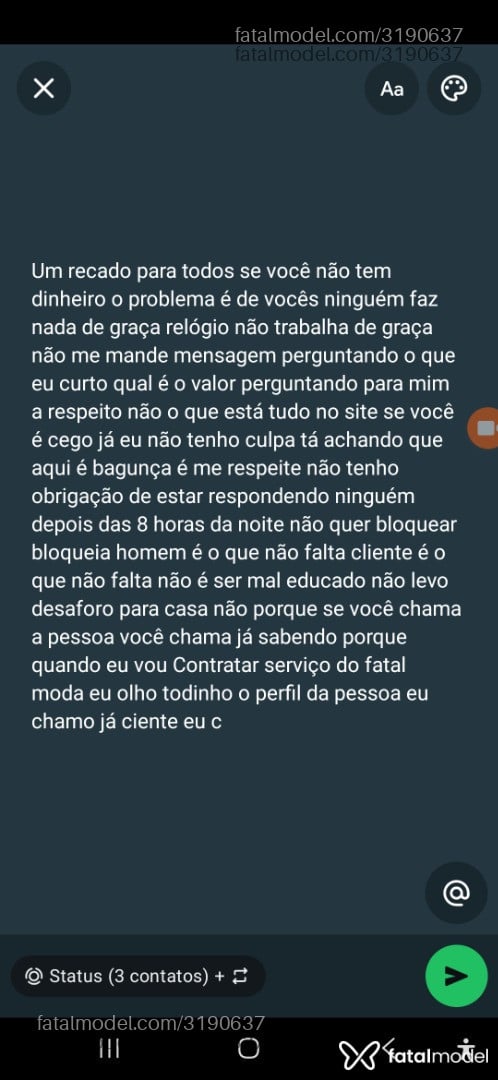 Acompanhante homem ruiva (o) de olhos pretos - Cajado