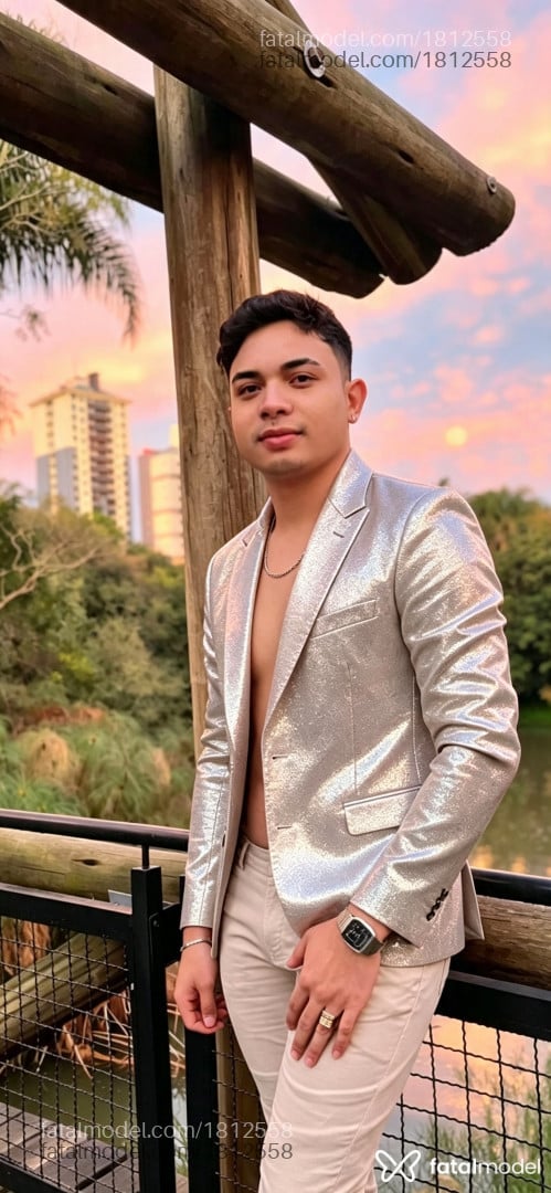 Acompanhante homem com cabelo castanho de olhos castanhos - venezuelano