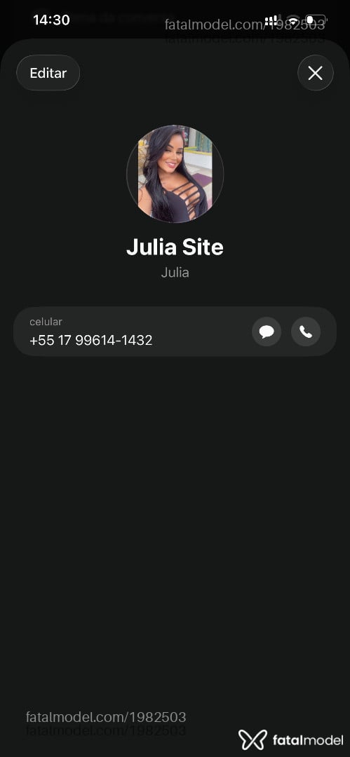 Acompanhante mulher morena (o) de olhos castanhos - Julia