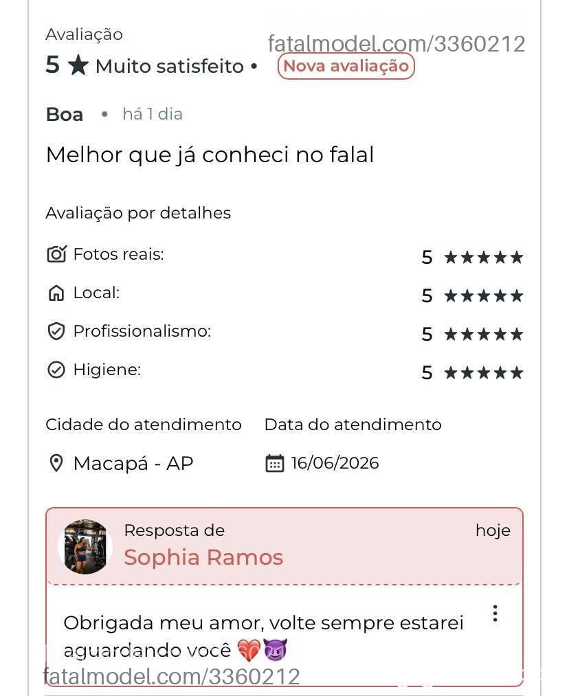 Acompanhante mulher morena (o) de olhos pretos em Macapá - Sophia Ramos