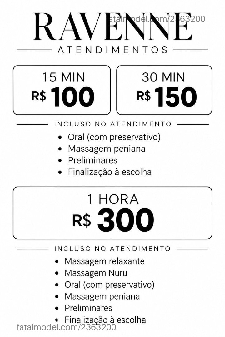 Acompanhante mulher morena (o) de olhos castanhos - Ravenne Noir