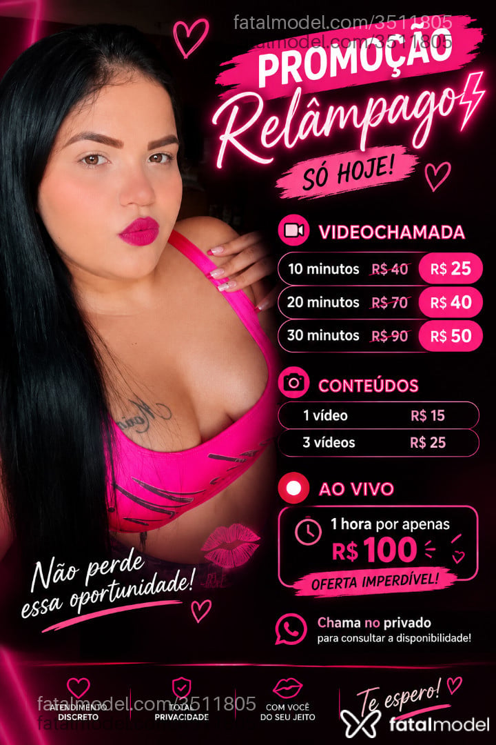 Acompanhante mulher morena (o) de olhos castanhos - Ennayra