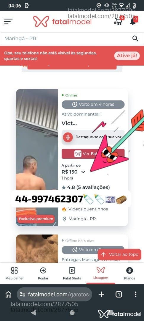 Acompanhante homem morena (o) de olhos pretos - Victor Pereira