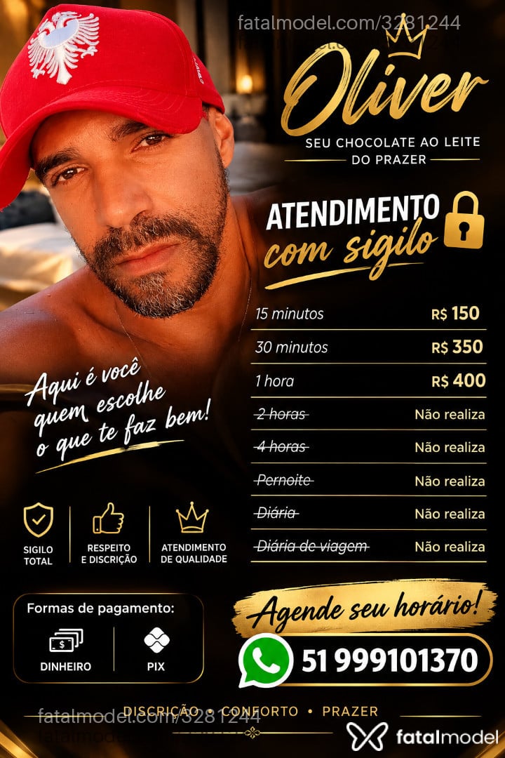 Acompanhante homem morena (o) de olhos castanhos - Oliver