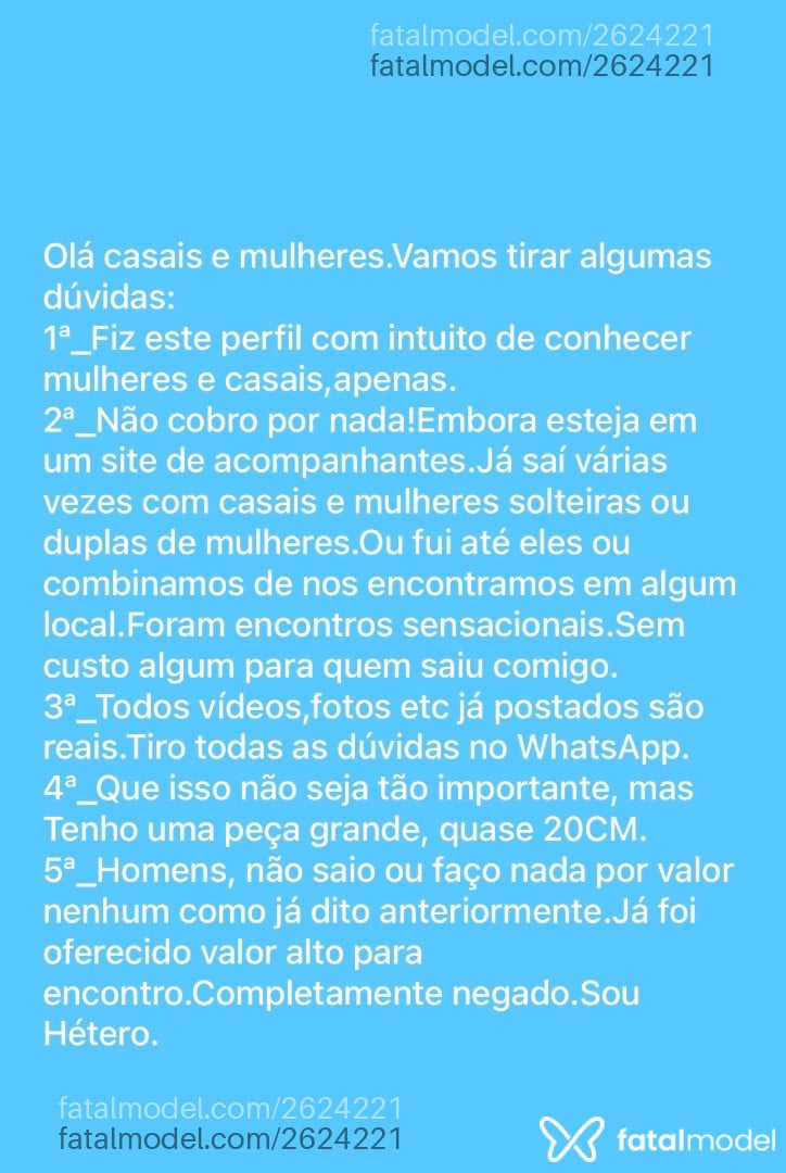 Acompanhante homem morena (o) de olhos castanhos - Gatosarado