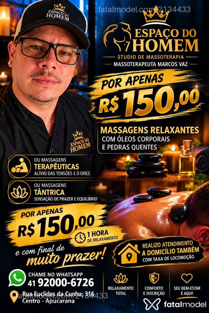 Acompanhante homem com cabelo castanho de olhos castanhos - Marcos