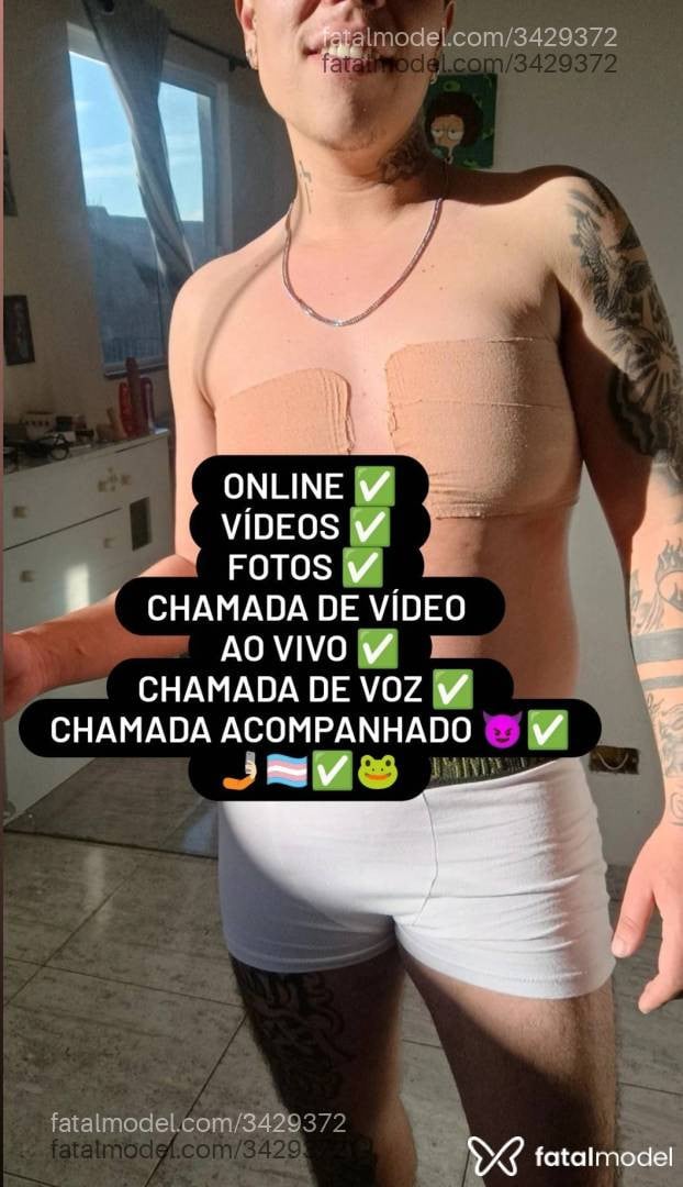 Acompanhante homem trans com cabelo castanho de olhos castanhos em Virtual - Kevin Moura