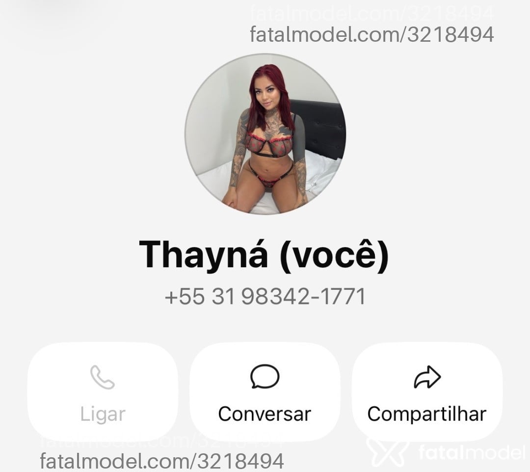 Acompanhante mulher morena (o) de olhos castanhos - Thayna