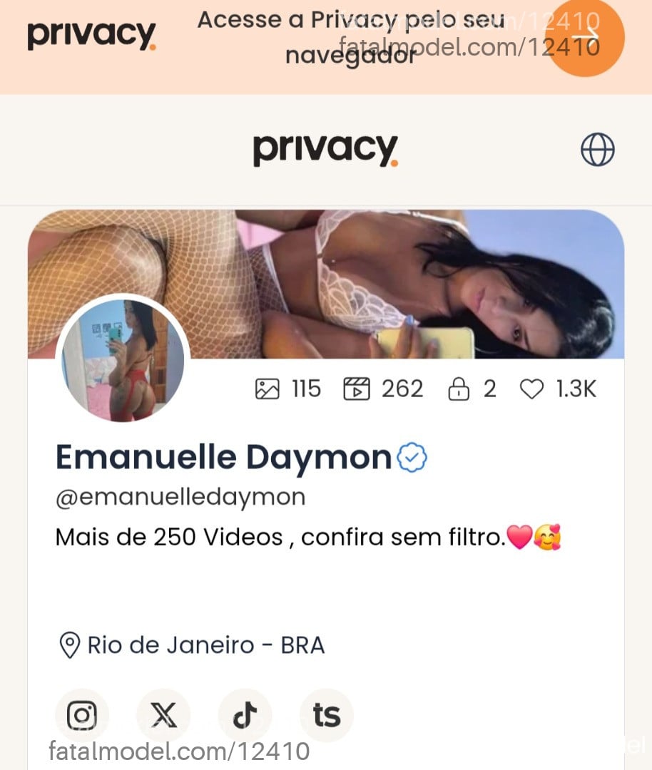 Acompanhante travesti morena (o) de olhos castanhos - Emanuelle Daymon