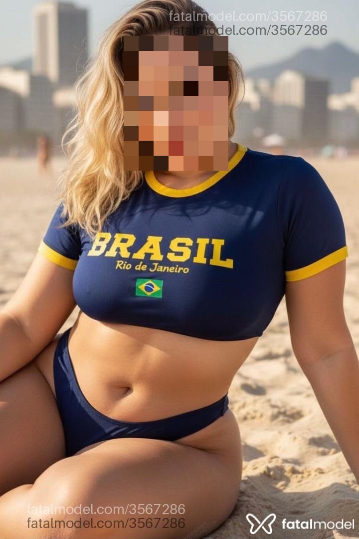 Acompanhante mulher loira (o) de olhos castanhos - Laura Fotinelly