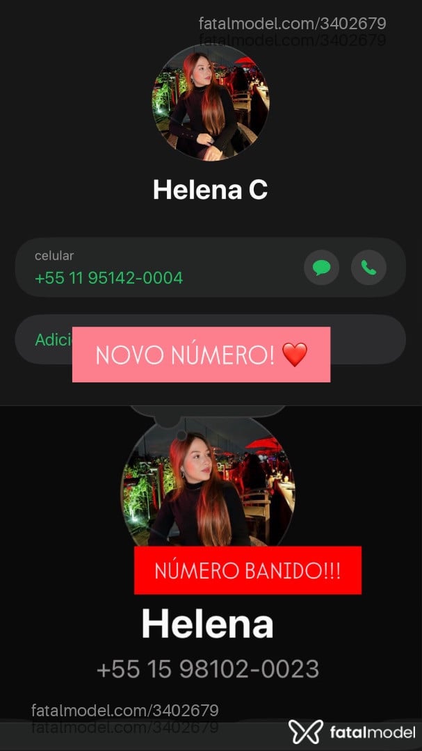Acompanhante mulher ruiva (o) de olhos castanhos - Helena Castelli