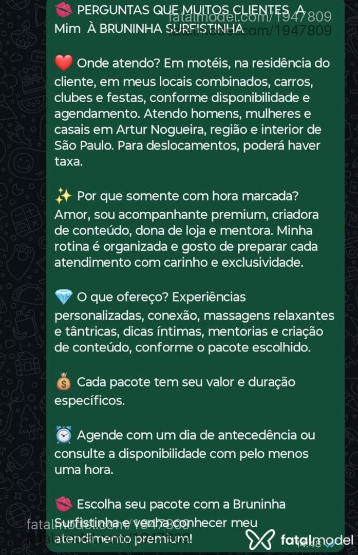 Acompanhante mulher com cabelo castanho de olhos castanhos - Bruninhaasurfis