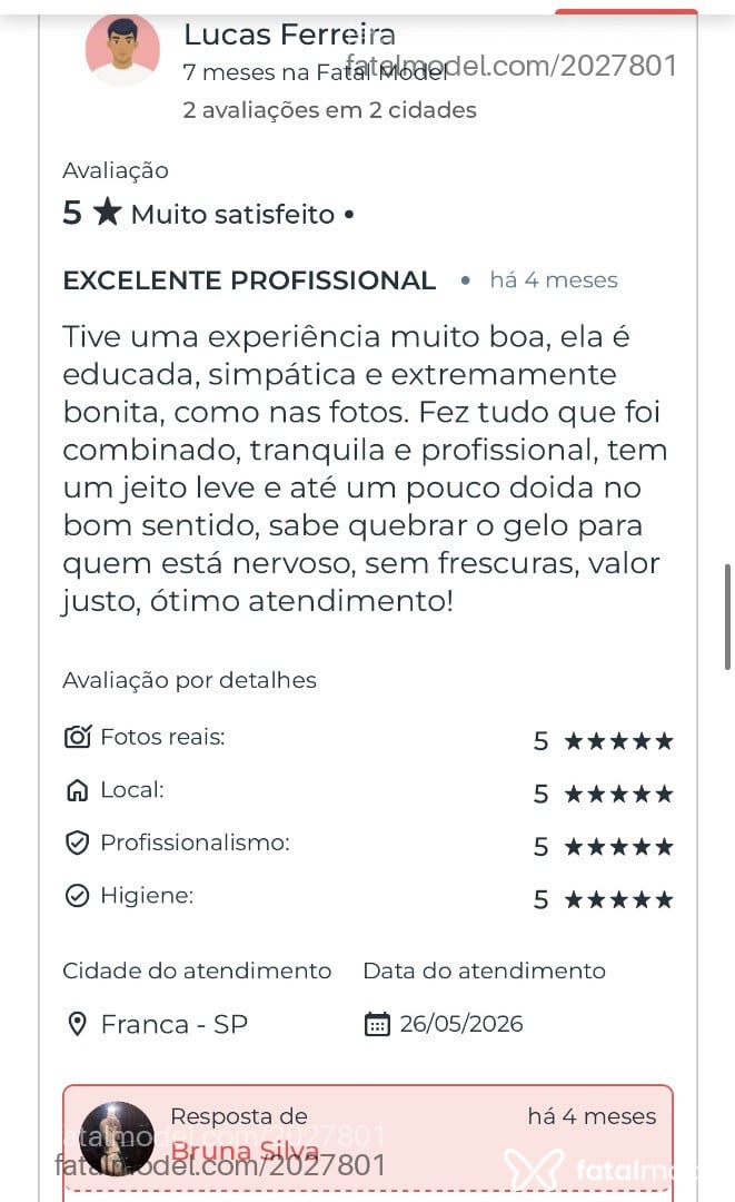 Acompanhante mulher ruiva (o) de olhos castanhos - Bruna Silva