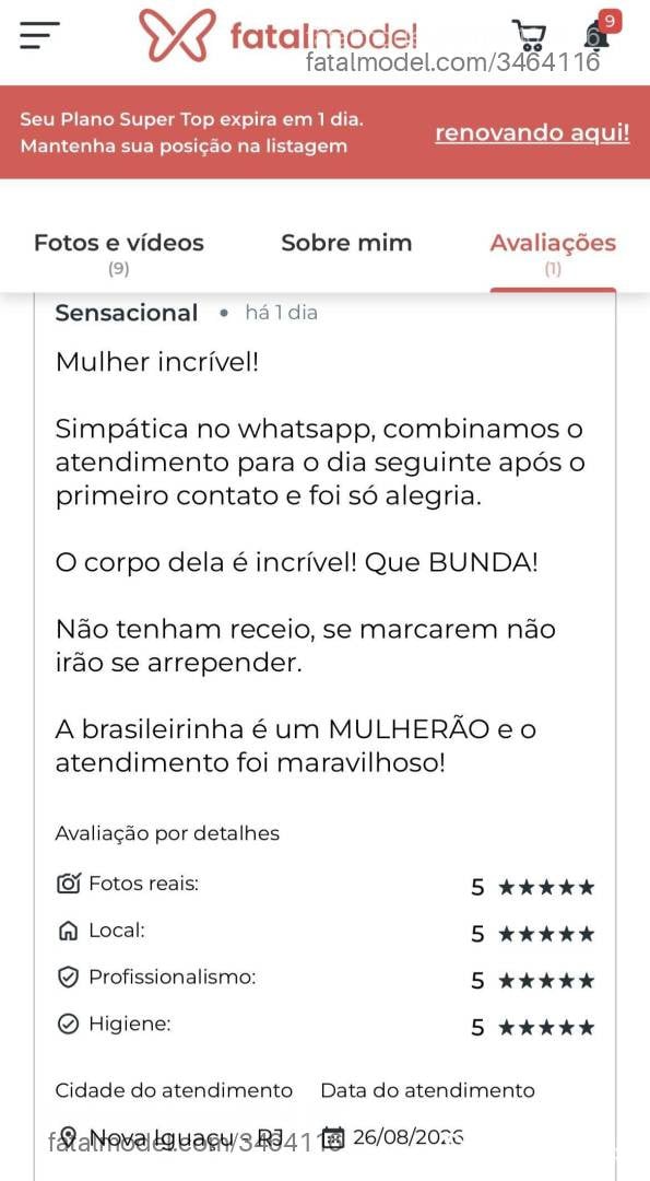 Acompanhante mulher morena (o) de olhos castanhos - Brasileirinhasexy