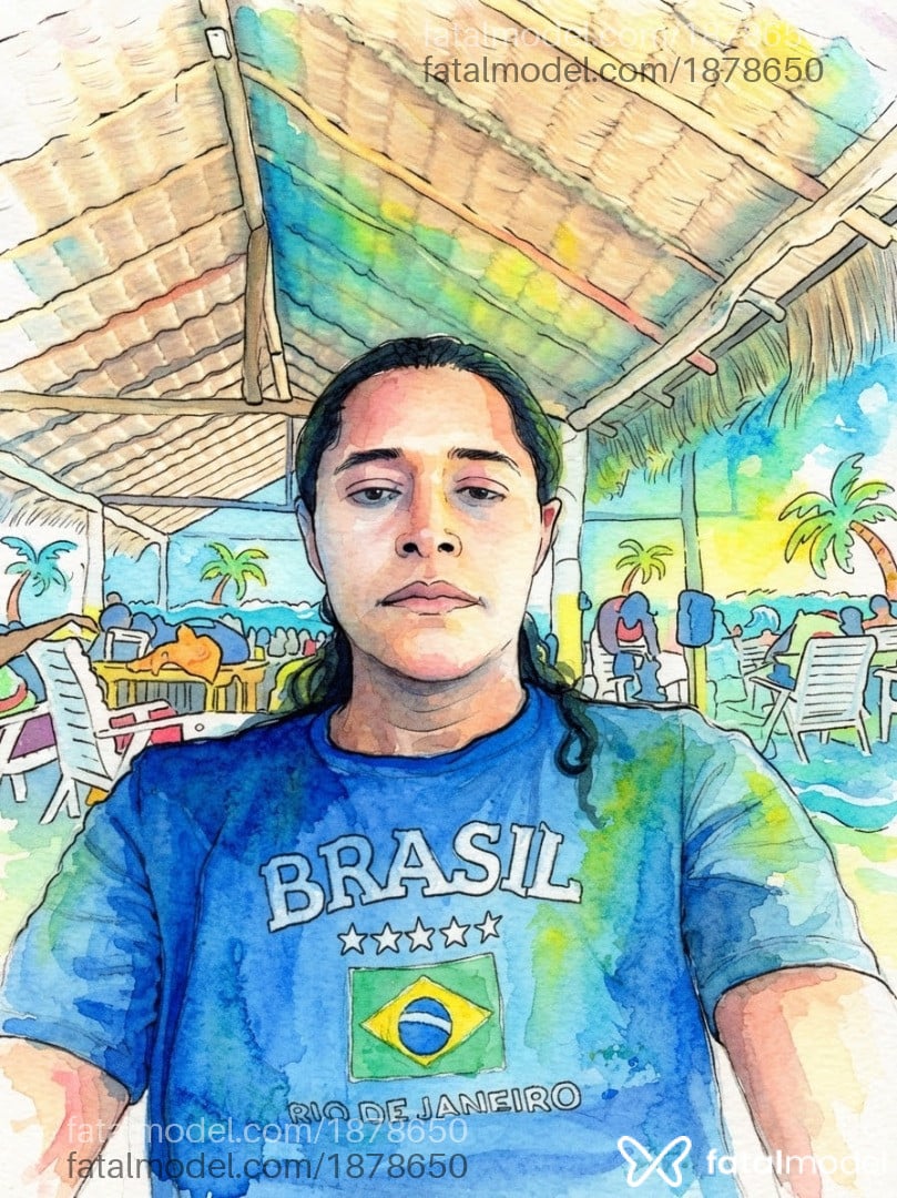 Acompanhante mulher trans com cabelo castanho de olhos pretos - Aghatta Wolfman