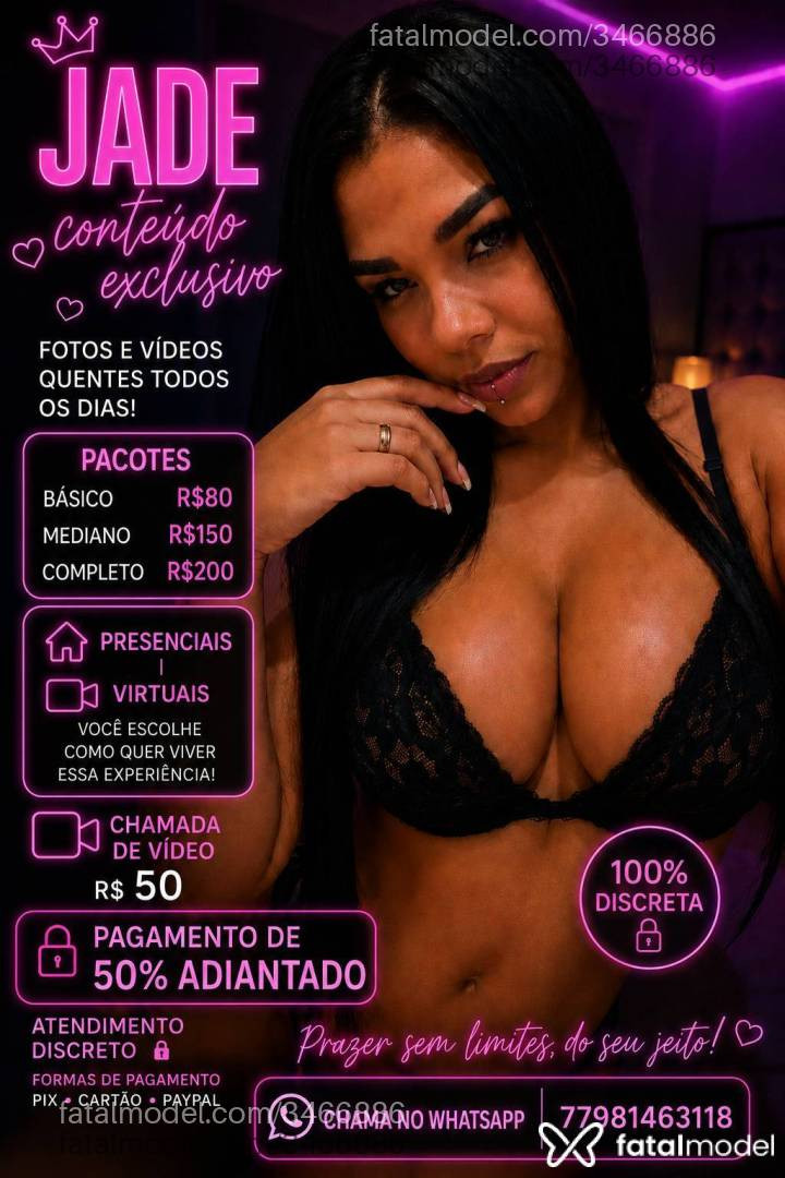 Acompanhante mulher morena (o) de olhos pretos - Jade Premium