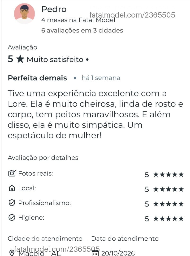 Acompanhante mulher com cabelo castanho de olhos pretos - Lore