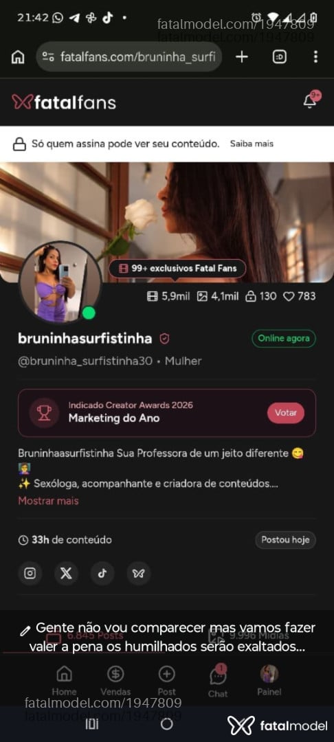 Acompanhante mulher com cabelo castanho de olhos castanhos - Bruninhaasurfis