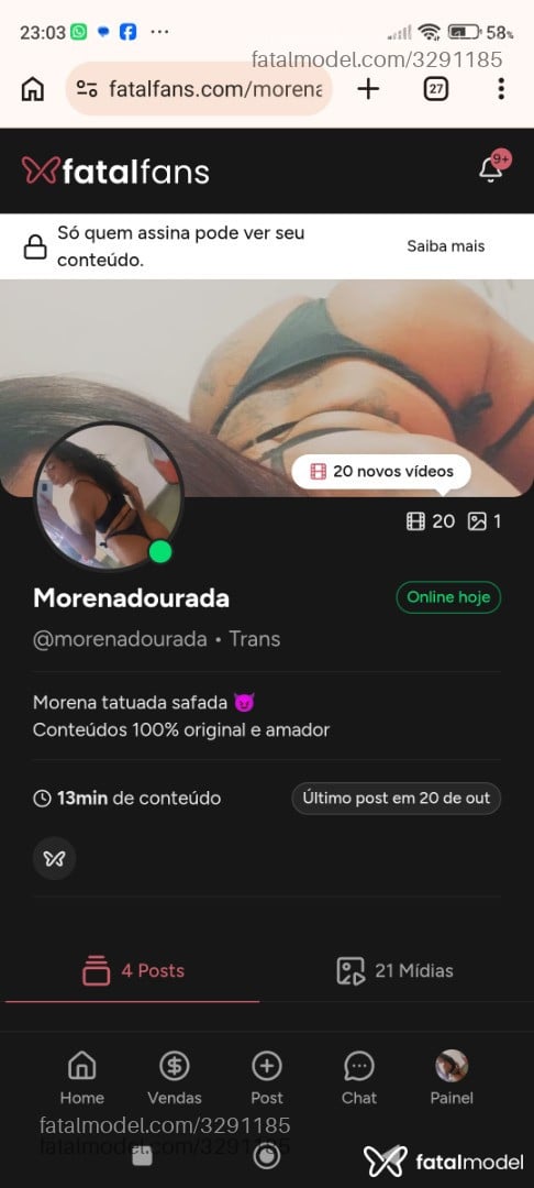 Acompanhante mulher trans morena (o) de olhos verdes - Marcela Carvalho