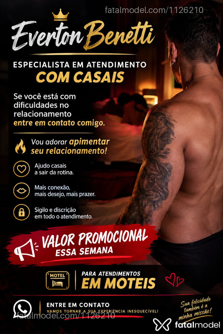 Acompanhante homem com cabelo castanho de olhos castanhos - Everton Benetti