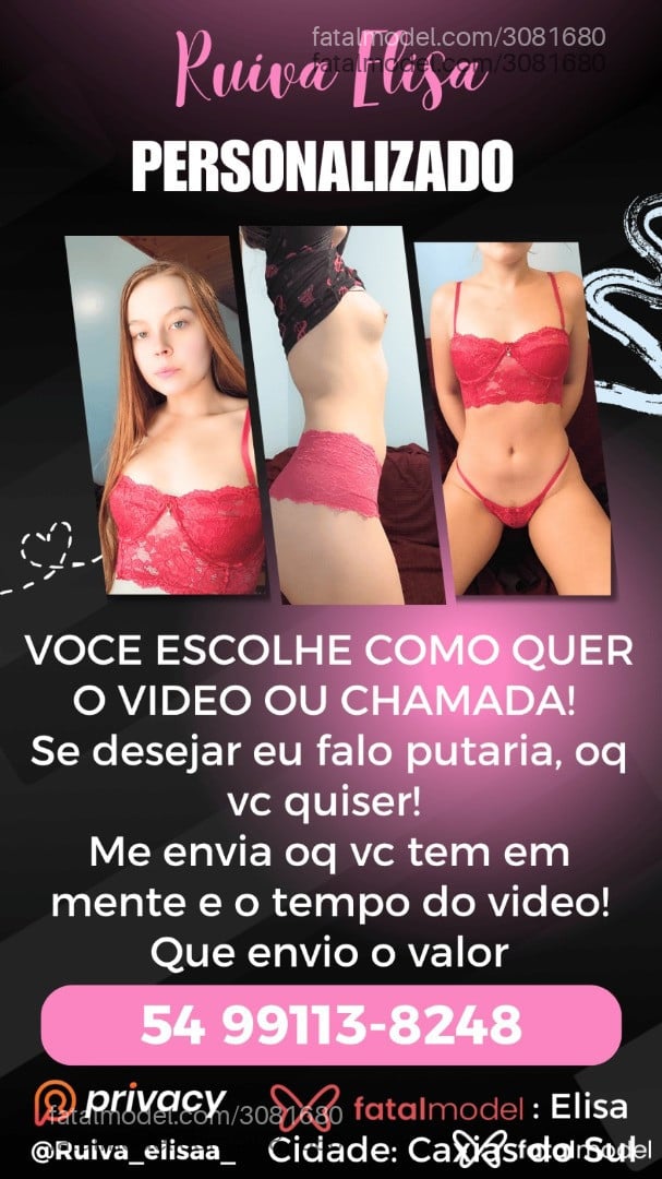 Acompanhante mulher ruiva (o) de olhos verdes - Elisa