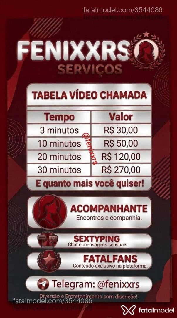 Acompanhante mulher com cabelo castanho de olhos castanhos - Fenixxrs