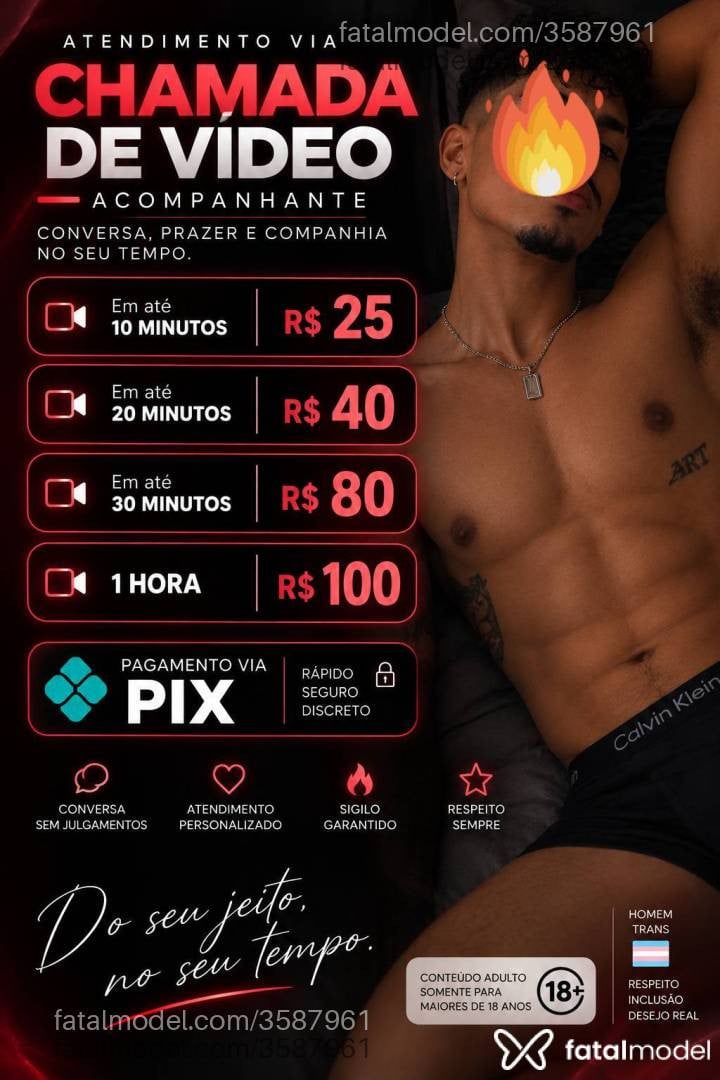 Acompanhante homem trans morena (o) de olhos castanhos - Dante