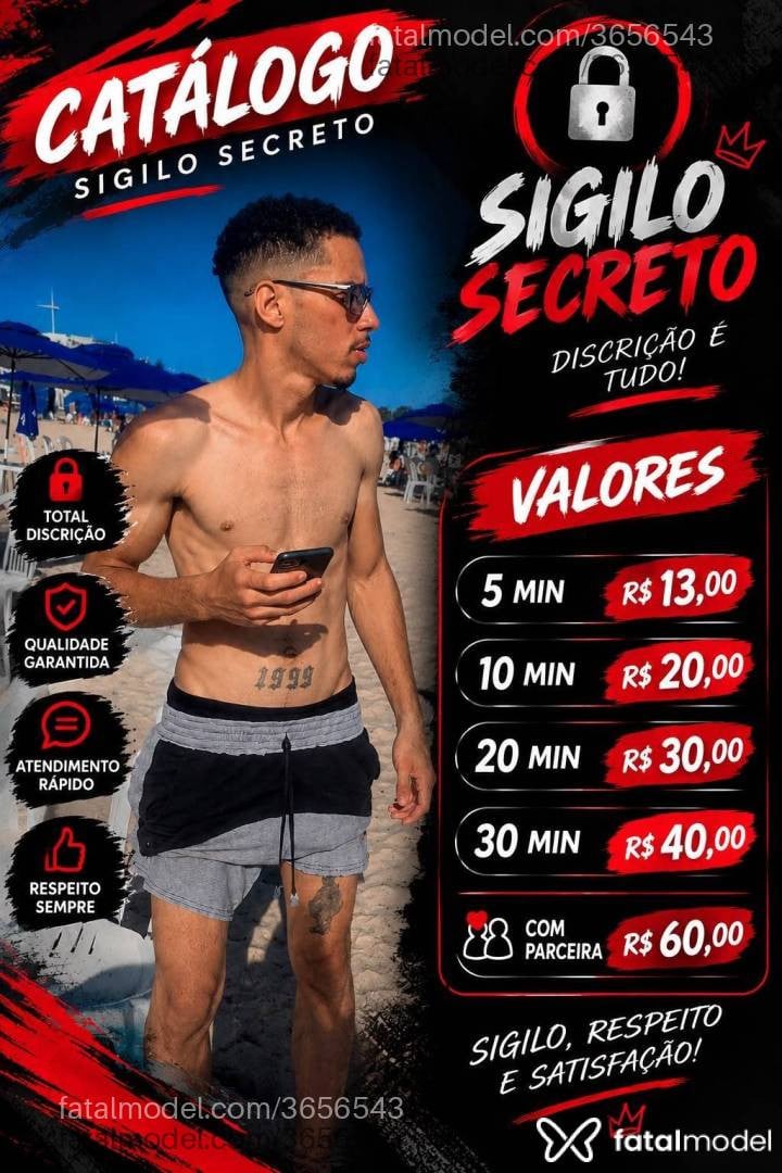 Acompanhante homem morena (o) de olhos castanhos - Sigilosecreto