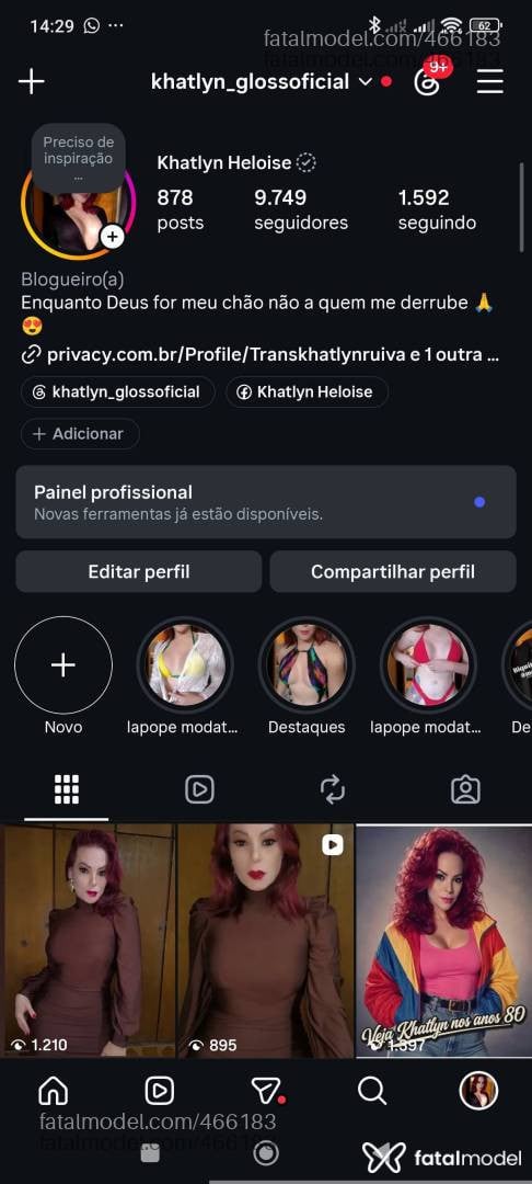 Acompanhante mulher trans ruiva (o) de olhos mel - Khatlyn heloise