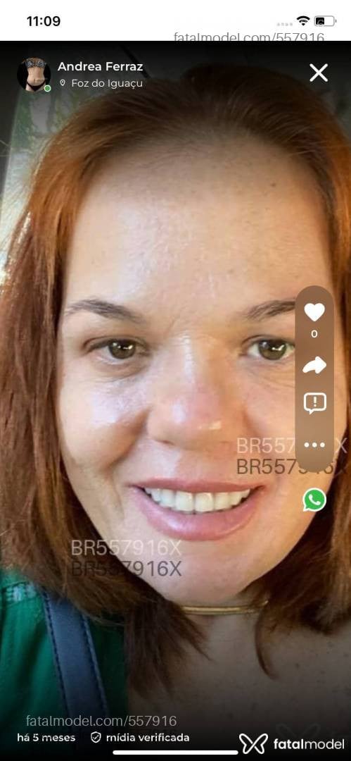 Acompanhante mulher ruiva (o) de olhos mel em Foz do Iguaçu - Andrea Ferraz