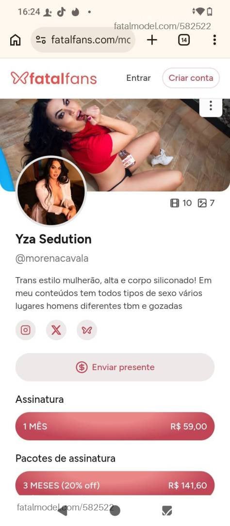 Acompanhante travesti morena (o) de olhos castanhos em Guaramirim - Yza
