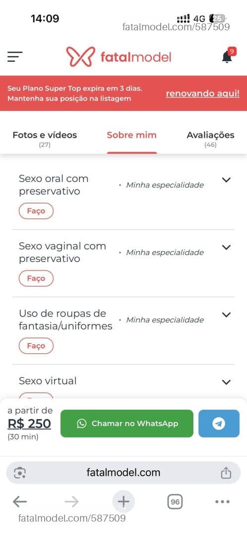 Acompanhante mulher morena (o) de olhos pretos - Luara Del Mare