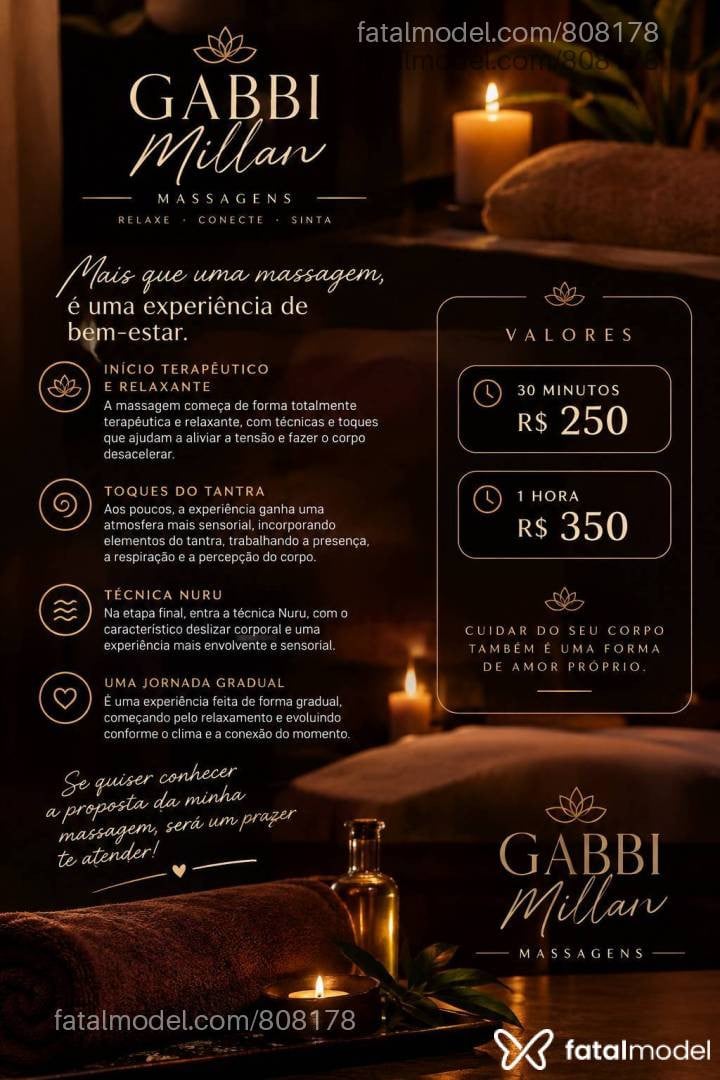 Acompanhante mulher morena (o) de olhos castanhos - Gabbi Millan