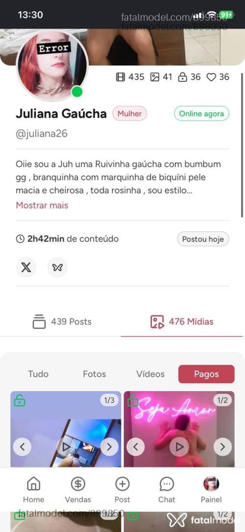 Acompanhante mulher ruiva (o) de olhos castanhos - Juliana