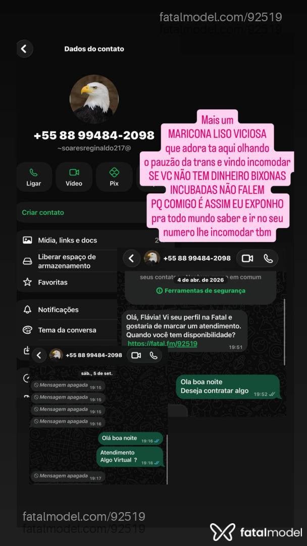 Acompanhante mulher trans morena (o) de olhos pretos - Flávia