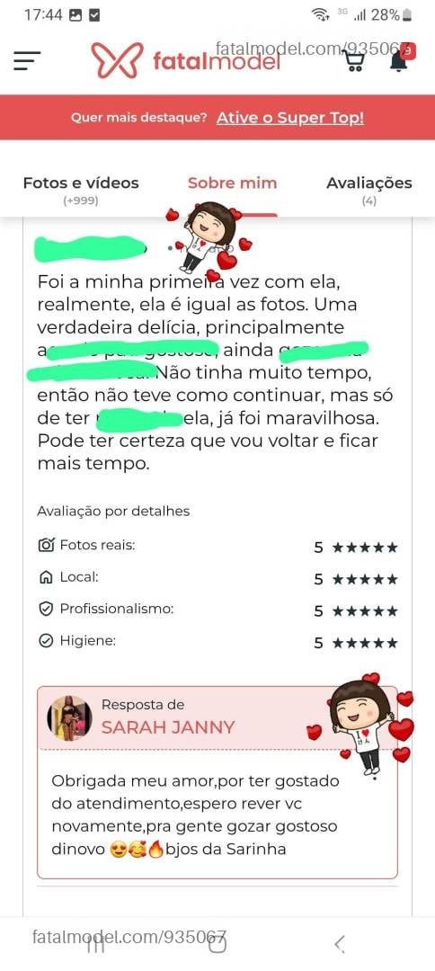 Acompanhante mulher trans morena (o) de olhos castanhos - SARAH JANNY