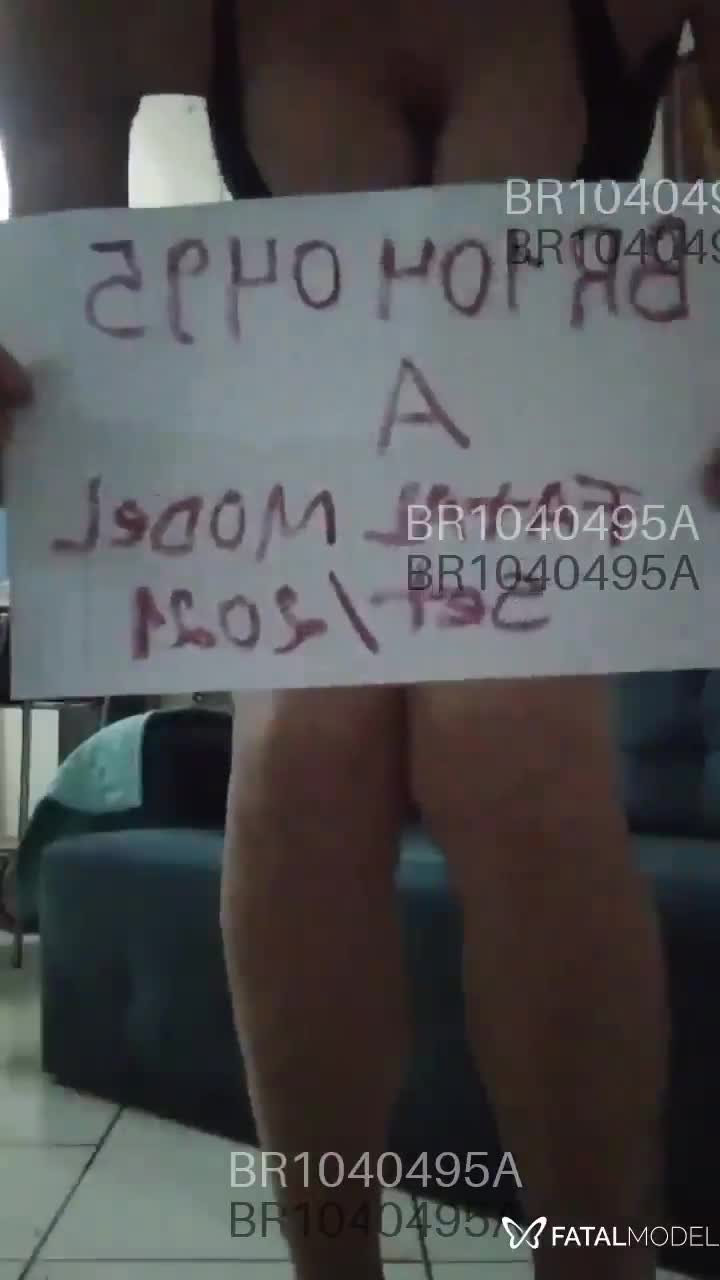 Imagem do vídeo de verificação de Alessandra Moroso